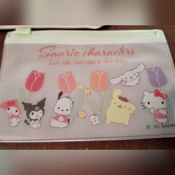 Loungefly Hello Kitty Sanrio Coin Purse, Cream Case, Stickers, and Pouch Bundle - Picture 3 of 4